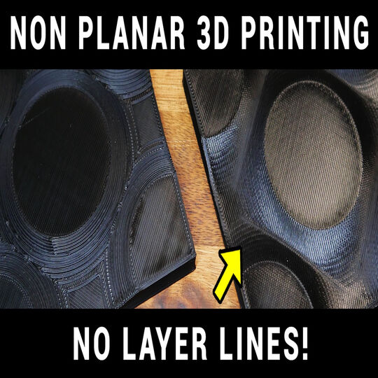 Non planar 3D printing test