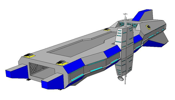 3D Printed custom Wing Commander - TCS Victory - Yorktown-class 