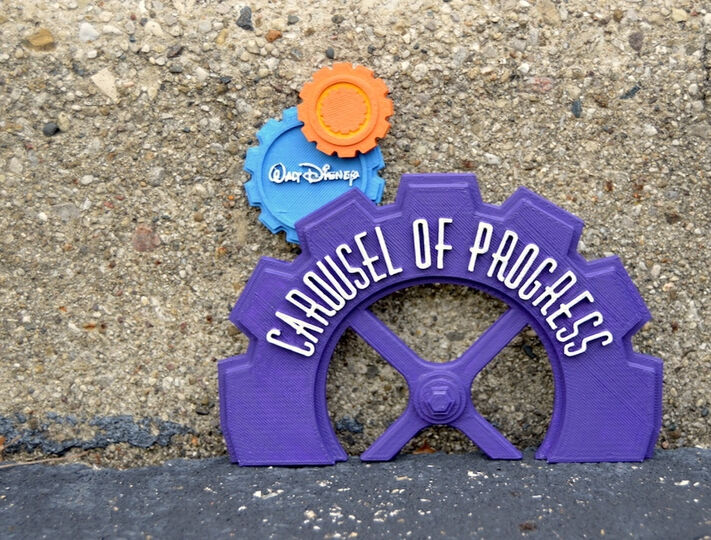 Carousel Of Progress Miniature Signage