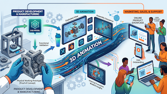 From Prototype to Product Demo: How 3D Animation Supports Manufacturing and Product Launches