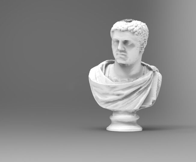 Marble head of the emperor Caracalla (211-217)