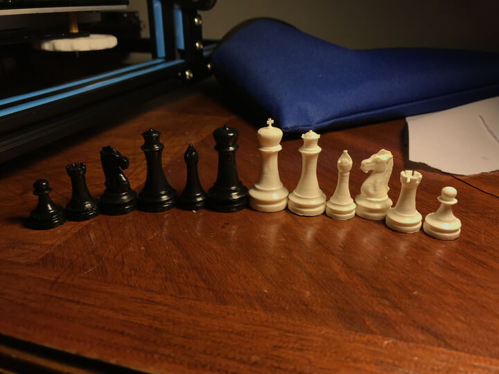 3D Printed custom Chess Set from $20.00