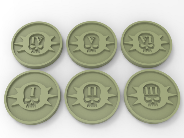 Death Guard Objective Markers