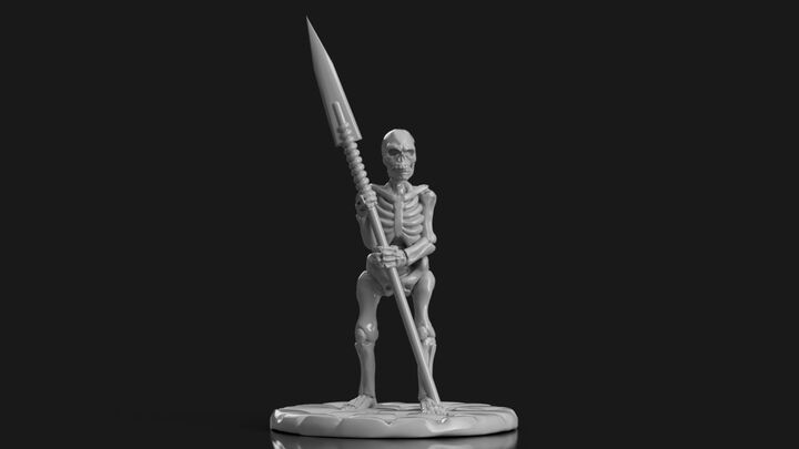 Living Bones with Long Spear