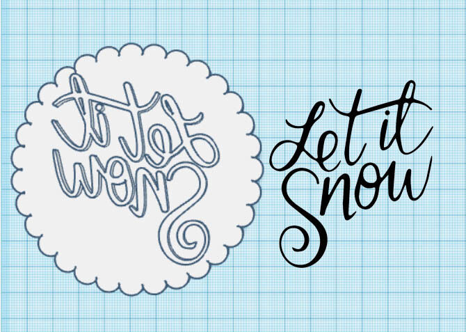 Cookie stamp - Let it snow