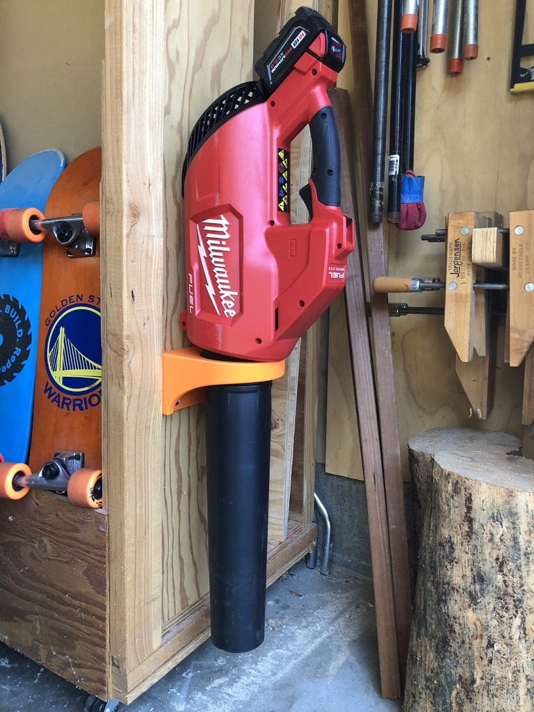 leaf blower hanger