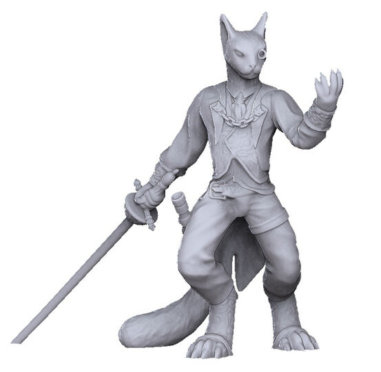 Tabaxi duellist (rework of PollyGrimms model)
