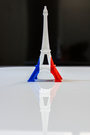 Multi-Color Eiffel Tower (French Flag)