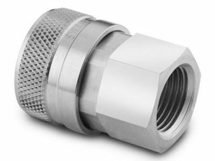 Stainless Steel Full Flow Quick Connect Body, 1.7 Cv, 1/4 in. Female NPT