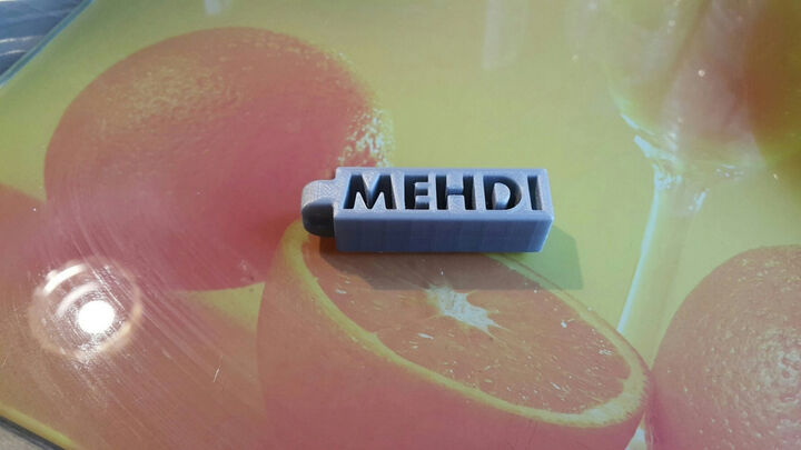 Porte clefs prénom MEHDI