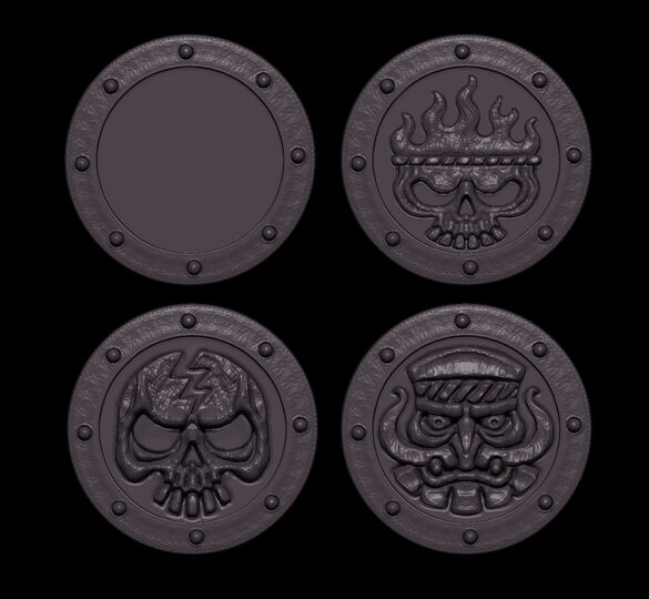 Fantasy Oldschool shields set 1