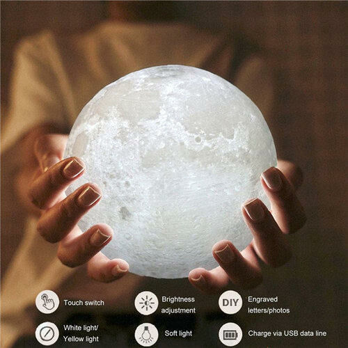 Buy Customizable Moon Lamp Night Light with Your Own Picture