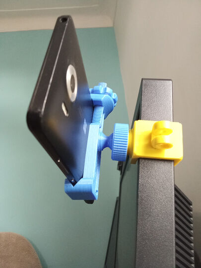 Phone mount for 25mm Monitor (custom sizes and colour  available)