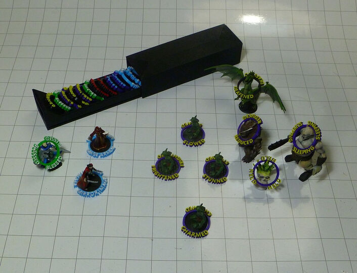 D&amp;D Condition Indicators - 3D Printable Model on Treatstock