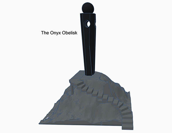 The Onyx Obelisk for Dungeons & Dragons or Warhammer 40k Tabletop Games