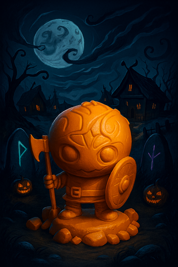 Jack Strange CutiKing – Chibi Viking Figurine