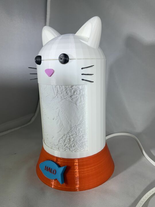 Cute Kitty Cat Lithophane Light