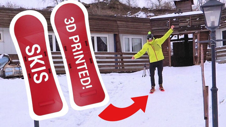 3D printed skis