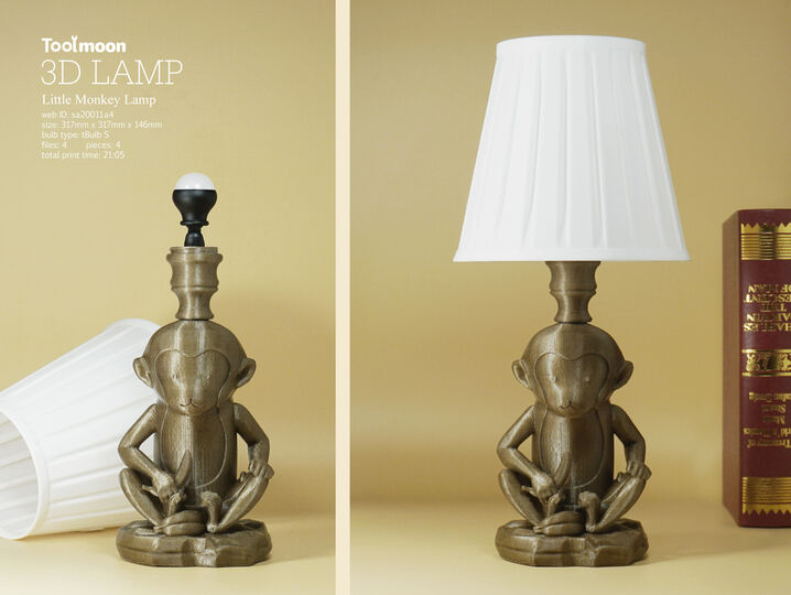 Monkey deals lamp 3d