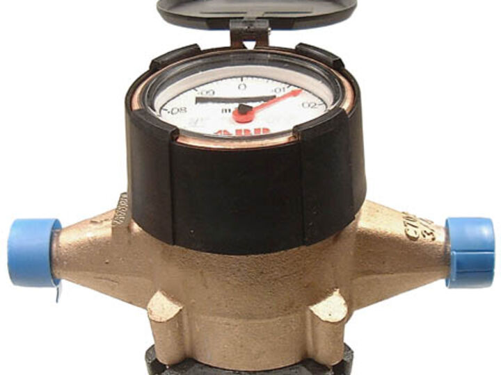 3/4 WATER METER, DIRECT READING L/TAIL