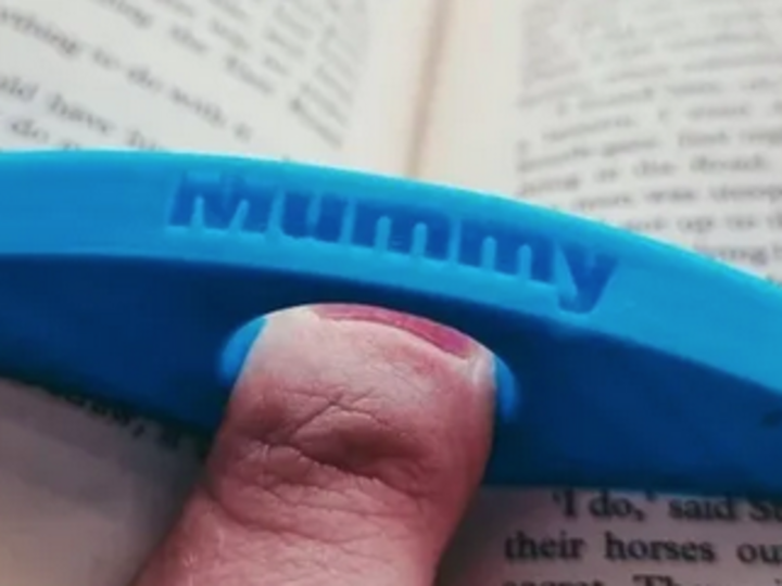 Personalised 3d Printed Book Page Holder