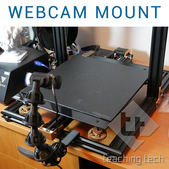 Flexible webcam mount for Octolapse