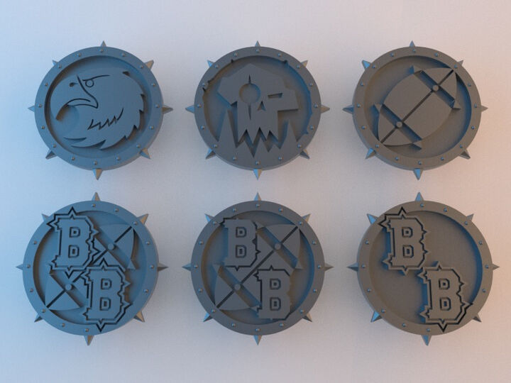 BB Tokens - 40mm x 4mm (plus spikes)