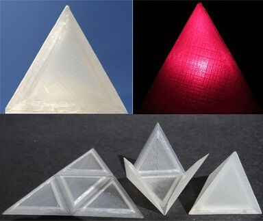 Foldable Tetrahedron - Print Flat