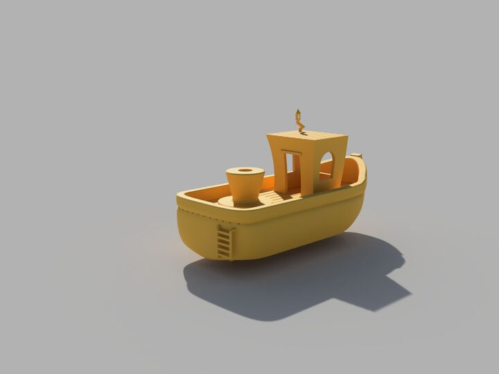 Metal Benchy 3D Printed Boat buying Figurine