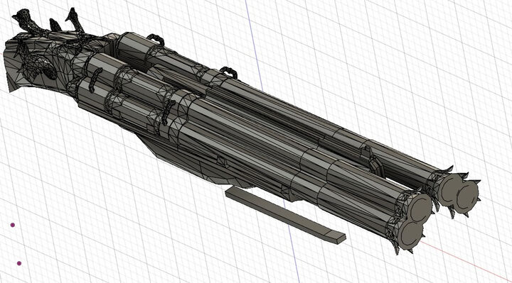 Blundergat/Acidgat four barreled shotgun prop - 3D Printable Model on  Treatstock