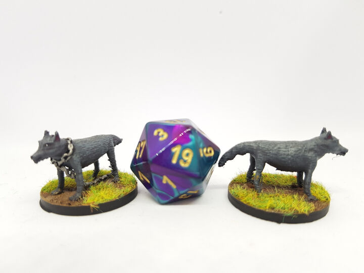 Wolves for 28mm tabletop gaming