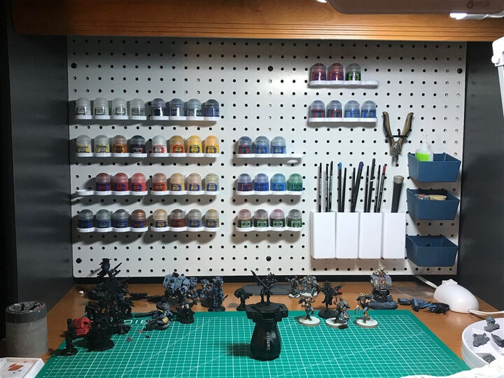 Citadel Paint Pegboard Holder - 3D Printable Model on Treatstock