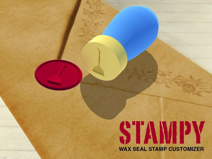 3D Printed custom STAMPY Wax Seal Stamp Customizer from 0.00