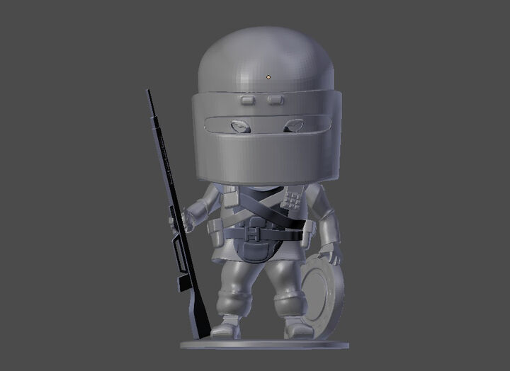 Rainbow Six Siege Tachanka Chibi Figurine - 3D Printable