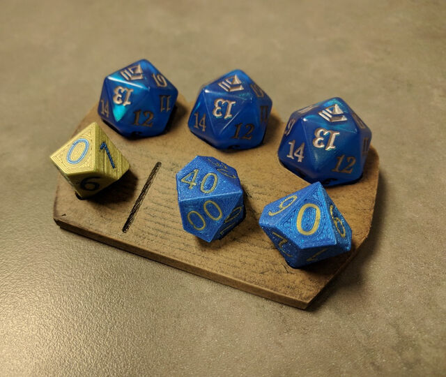 Multi Color Spindown 10 Sided Die d10 d100 - 3D Printable Model on ...