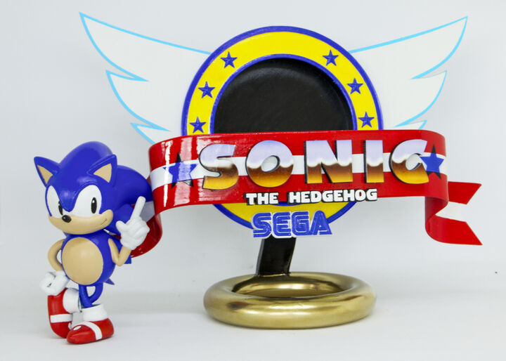 Retro Sonic the Hedgehog Logo Brought to life using 3d printing!  Collaboration with Chaos Core Tech - YouTube