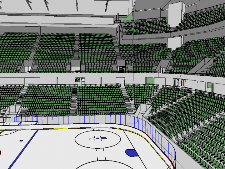 3D Printed Custom Ice Hockey Stadium - Big Version From $9.00