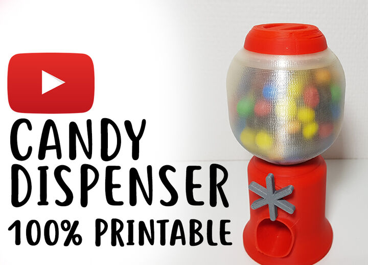 Candy Dispenser 100% printed