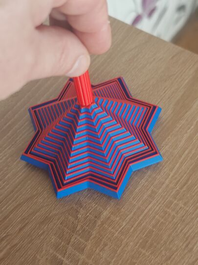3D Printed Kinetic "Star Flow" - Interactive Stress Relief & Desk Toy