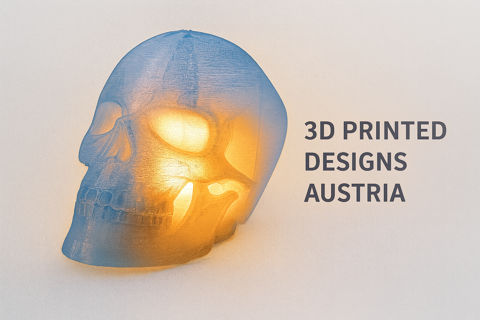 3D-gedruckte Schädellampe mit Licht.png