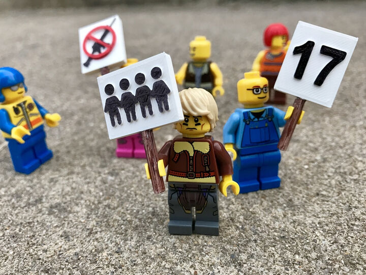 March for Our Lives Signs - MiniFig Compatible