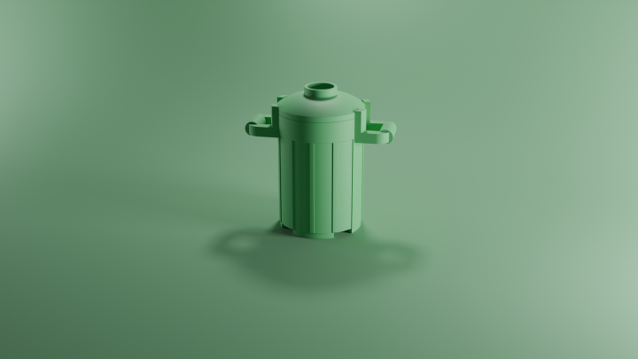 Brick-Style Desk Trash Bin – Medium