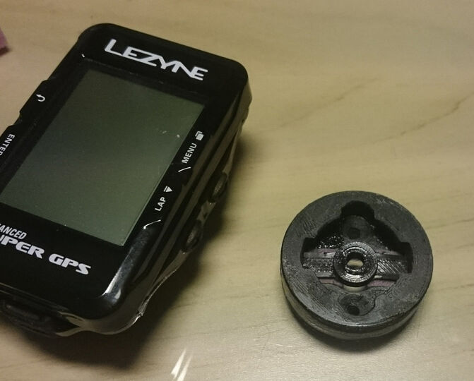 Lezyne to garmin store mount adapter