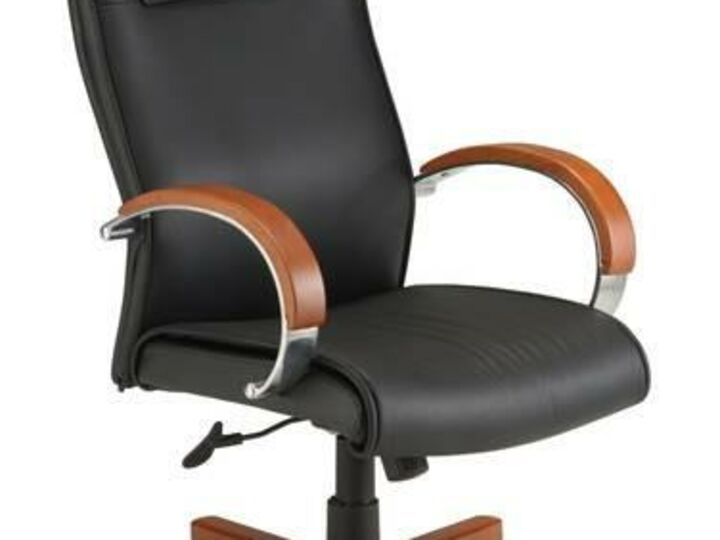 Apex High-Back Leather Swivel-Tilt Chair