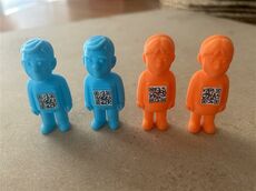 Figures (1) - 3D Printed Blue &amp; Orange with QR Codes.jpg