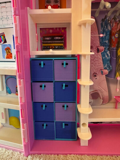 Organizer Mini Kallax per Armadio delle Bambole