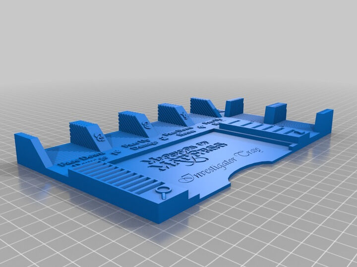 Mansions Of Madness Investigator Tray 3d Printable Model On Treatstock 