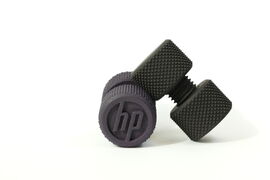 white background - 2 nut and bolt dyed purple and black.JPG