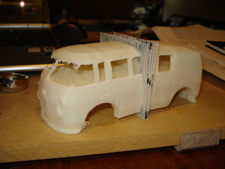 'The Bus' -  A VW Bus Pinewood Derby Car