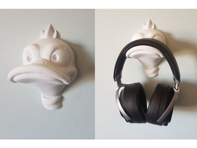 3D PRINTED DUCK HEADPHONE HANGER